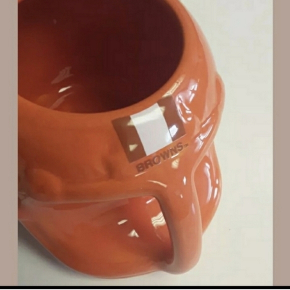 Vintage 90s Cleveland Browns~Ceramic Helmut Mug - Picture 2 of 7
